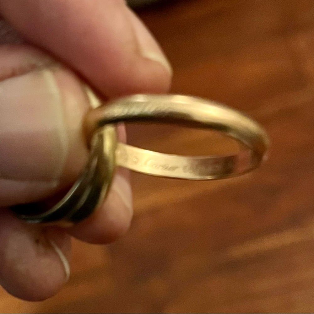 Cartier Classic Trinity Ring 18K White, Yellow & Rose Gold - Picture 2 of 5